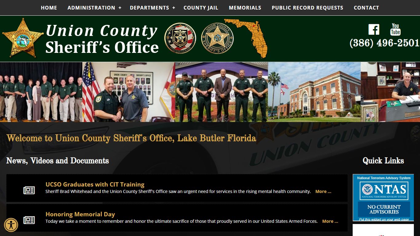 Union County Sheriff Office Lake Butler Florida